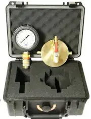 NNI 2-1/2" NST Fire Hydrant Static Pressure Gauge 300 PSI & 3Way Bleeder Valve