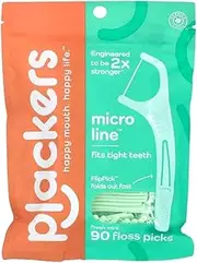 Plackers Micro Mint Freshens Breath, Mint, 90 Count
