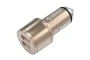 Orico UCI-2U Gold 15.5W Safety Hammer 2 USB Port Car Charger for iPhone Samsung
