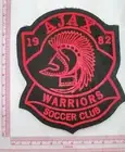 Vintage 1982 Ajax Warrior Soccer Club Patch - Rare