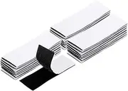 uxcell 24set Hook and Loop Strips with Adhesive 1"x4" Double Sided Hook and Loop Tapes Nylon Self Sticky Fastener for Home Office Car, Black