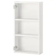 ENHET wall cb w 2 shelves, white, 40x15x75 cm