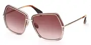 Max Mara MM0054 28F Women’s Sunglasses Gold Size 61