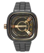 Sevenfriday M-Series Stainless Steel Black Dial Automatic M2/02M 30M Mens Watch
