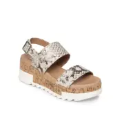 $89 NWT Steve Madden Snake Skin Brenda Wedge Sandal Size 10