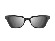 Lucyd Smart Sunglasses | Nebula Model | Open Ear | Noise Canceling Wireless Mics | Compatible with Voice Assistants | Narrow Size Polarized UV400 Silv