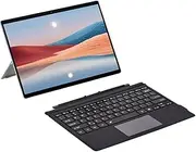 Keyboard for Microsoft Pro 3/4/5/6/7, Magnetic Bluetooth Keyboard with Multi Touchpad, 7 Color Backlight Slim Wireless Keyboard (Black)