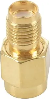 Lrocaoai 2PCS RF coaxial Coax Adapter SMA Female to RP-SMA Male, 121281