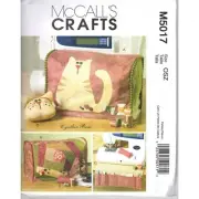 Cat Applique Sewing Machine Covers Organizer, Pincushion, Sewing Pattern Uncut