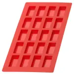 【LEKUE】20格矽膠迷你費南雪烤盤(紅)
