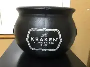 KRAKEN SPICED RUM BLACK CAULDRONS MAN CAVE DECOR BUCKET DISPLAY TIP JAR