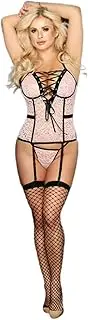 [JINZIJINYU] Women One Piece Lingerie Body Sculpting Split Suit Sexy Temptation Corset