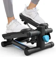 Mini Steppers for Exercise at Home, Stair Stepper Machine with Resistance Ban...