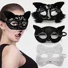 Dress Party Half Face Masks Lace Masquerade Eye Mask Half Face Lace Cat Mask