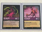 Disney Lorcana Dr Facilier Agent Provocatuer Remarkable Gentlemen 2 Card Lot