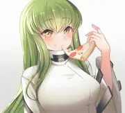 Anime girls code ge cc long hair green solo artwork Playmat Game Mat Desk