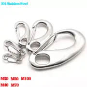 Steel Carabiner Clip Clasp Spring Hook Keyring Buckle Camping Carabina Karabiner