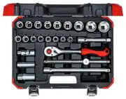 Gedore Red Socket wrench set 1/2 SW10-32mm 24pcs R69003024