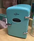 Aqua Retro Mini Portable Fridge 4L Compact Refrigerator Skincare Travel Cooler