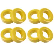 8 Pcs 33mm x 19mm x 11mm Yellow White Iron Core Ferrite Rings Toroid J4I34974