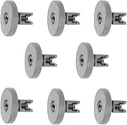 Dishwasher Lower Basket Wheels (Pack of 8), Dishwasher Dishwasher Safe for AEG Favorit, Privileg, Zanussi, etc.