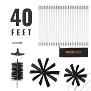 29 Pieces 12.2M Dryer Vent Cleaner Kit, Include 3 Different Sizes Flexible Lint Trap Brush, Reinforced Nylon Duct Cleaning Dryer Vent Brush, Dryer Cleaning Kit with Clamp