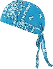 [Perfeclan] Men Skull Cap Women Headwear Durag for Running Outdoor Activities Hiking Cycling