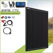 12V 400W Fixed Solar Panel Kit Mono Home Caravan Camping Power Charging Battery