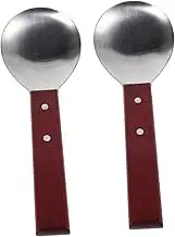 Abaodam 2PCS Rice Spoon Durable Tofu Spatula for Cooking Heat Resistant Soup Utensil for Home and Restaurant Use Unique Design for Serving and Mixing