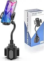 bokilino Car Cup Holder Phone Mount, Universal Adjustable Gooseneck Cup Holder Cradle Car Mount for Cell Phone iPhone 11 Pro/11 Pro Max/11/X/Xs/Xs Max/8/8Plus,Samsung,Huawei,LG, Sony, Nokia (Black)