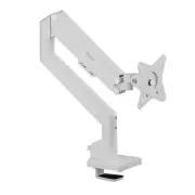 Pixio PS1S Wave White Monitor Arm White Single Large Top and Bottom Left and