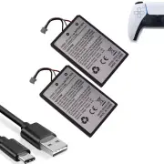 2x lip1708 Battery for PlayStation 5 PS5 CFI-1015B DualSense Wireless Controller