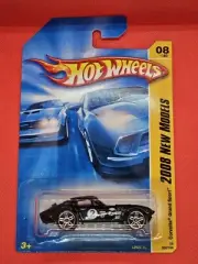 Hot Wheels 2008 New Models 8/40 Black Corvette Grand Sport Toy Car 008/196