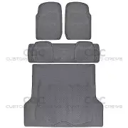 All Weather Car Rubber Floor Mats Max Duty Auto Protection Gray Heavy Duty (for: Mitsubishi)