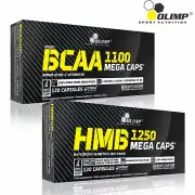 OLIMP BCAA AMINO ACIDS + HMB PILLS - Muscle Growth - Fat Loss - Bodybuilding