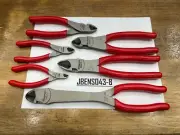 Snap-On Tools USA NEW 6 Piece RED MASTER Cutter Pliers Lot Set