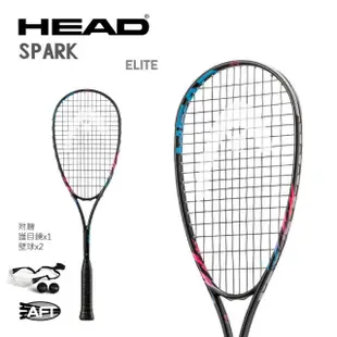 【HEAD】SPARK ELITE PACK 壁球拍 214112 壁拍(加贈握把布+拍袋)