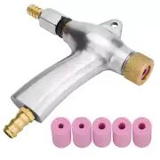 Portable Air Sand Blaster Kit Sandblaster Abrasive Blasting Gun Tube 5 Nozzle AU