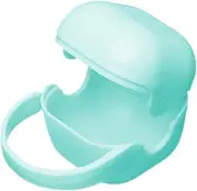 Générique Pacifier Case, Portable Travel Storage Box Case, 9.5x6x6cm Bpa Pacifier Holder with Secure Snap Closure, Compact Dustproof Soother Container for Babies, green, Se référer au descriptif,