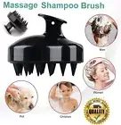 Silicone Hair Scalp Massager Shampoo brush Shower Comb Exfoliate Dandruff Remove