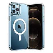 For Apple iPhone 12 Pro MagSafe Magnetic Case with HaloLock Shockproof Military Grade Protection Scratch Resistant Back Clear Protective Cover