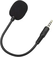 Finehenchi Replacement 3.5mm Detachable Boom Microphone – External Mic Compatible with PS4, PS5, Xbox One, PC, and Wireless Headsets (17cm Flexible Boom Mic)