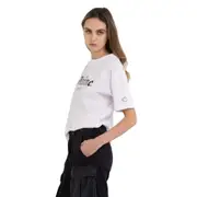 Replay Womens Graphic Tee Regular Fit T-Shirt w/ Print White