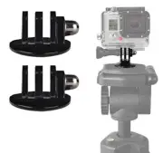 2-Pack Black Tripod Mount Adapter for GoPro HERO SERIES 10 9 8 7 6 5 4 3+ 3 2 1