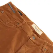 Teleria Zed NWT Cotton Blend 5 Pocket Jean Cut Pants Size 52 (38 US) In Brown