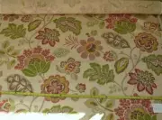 3.5Y KRAVET CAVALLO LINEN PRINT PINK GREEN GORGEOUS JACOBEAN FLORAL RT$62. #1565