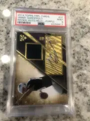 PSA 9 2014 TOPPS TRIPLE THREADS JIMMY GAROPPOLO AUTO RELIC PURPLE 68/75