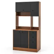Costway Kitchen Cupboard Pantry Adjustable Storage Cabinet