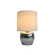 Freya Touch Table Desk Lamp Chrome Base - White Shade