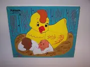 Playskool Chickens Wood Puzzle 175-9 15 Pieces NIP Sealed Art HG